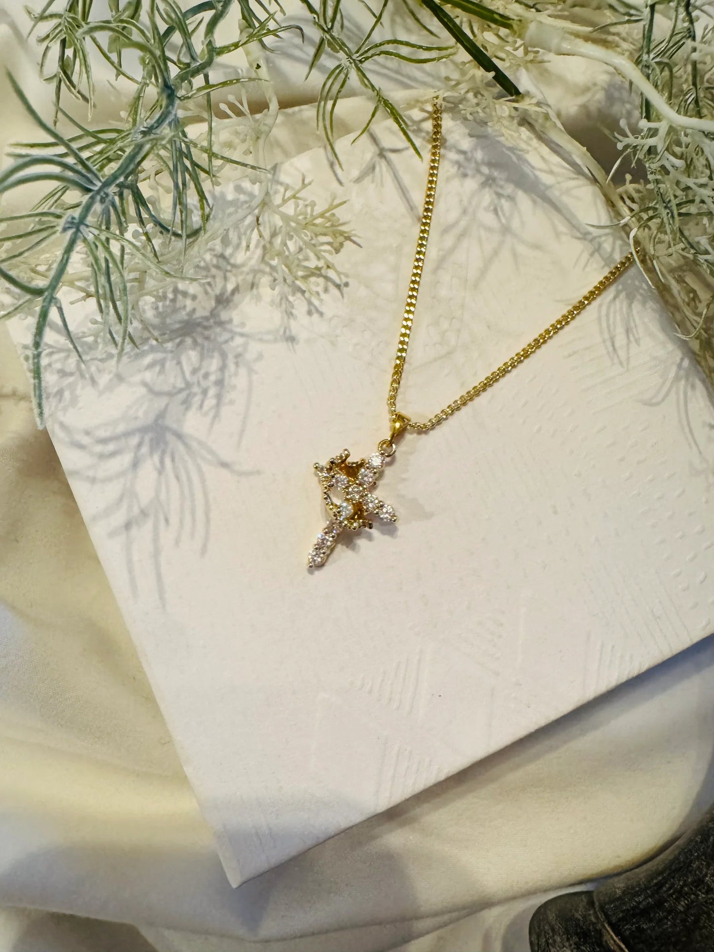 Cross and Crown Necklace