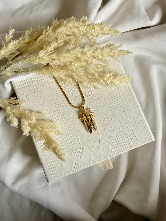 Moth Charm Necklace