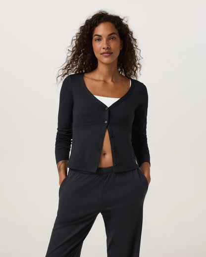 Long Sleeve Halo V-Neck Cardigan