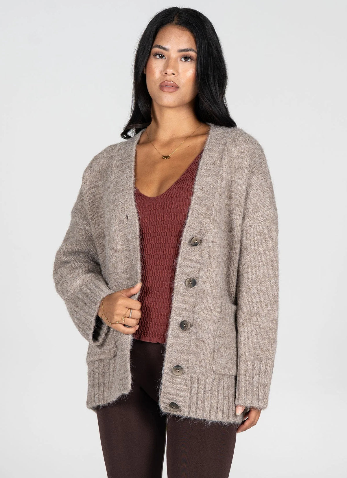 OVERSIZED BOYFRIEND CARDIGAN