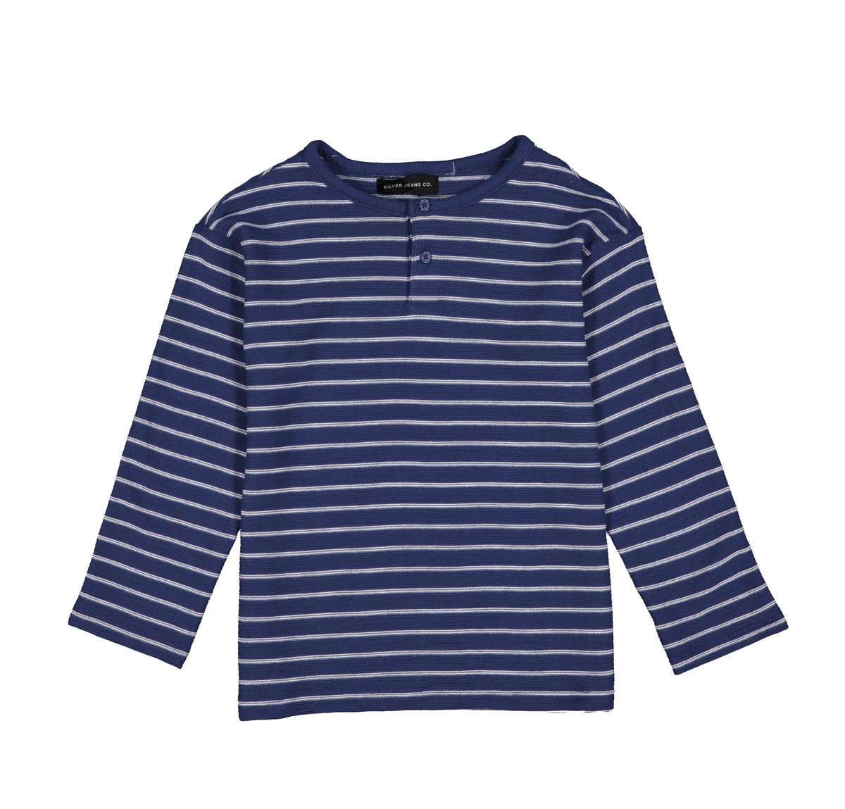 BOYS TEXTURED STRIPED L/S HENLEY