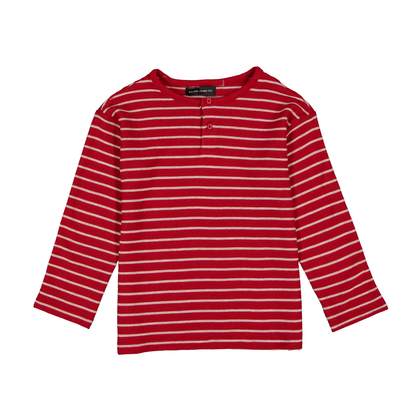 BOYS TEXTURED STRIPED L/S HENLEY