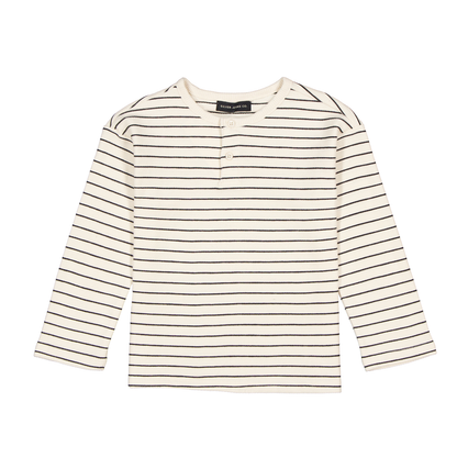 BOYS TEXTURED STRIPED L/S HENLEY