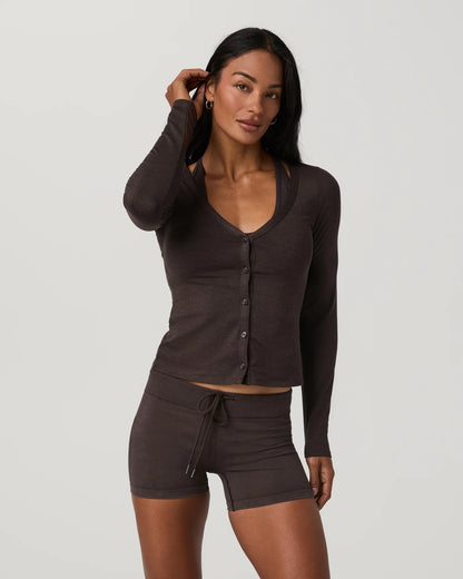 Long Sleeve Halo V-Neck Cardigan