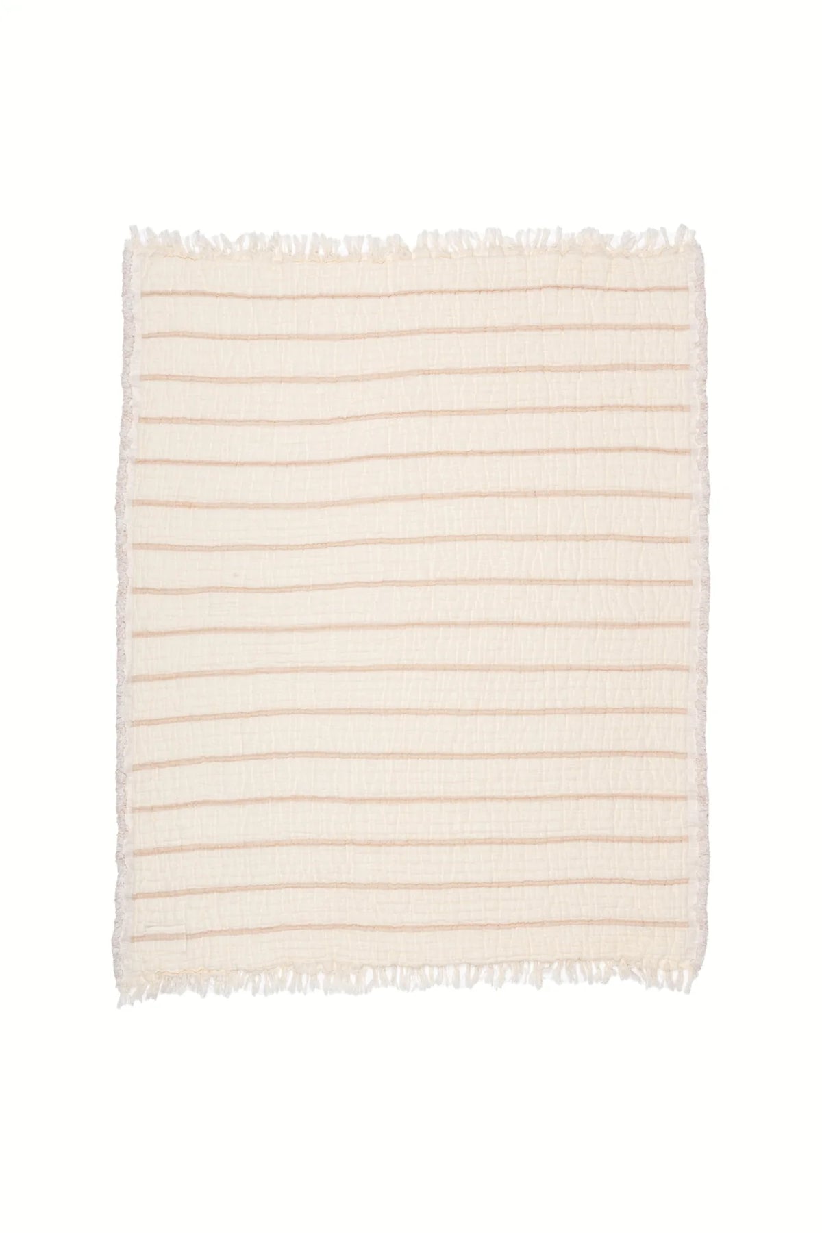 THE LOTUS | Quilted Stripe Baby Blanket