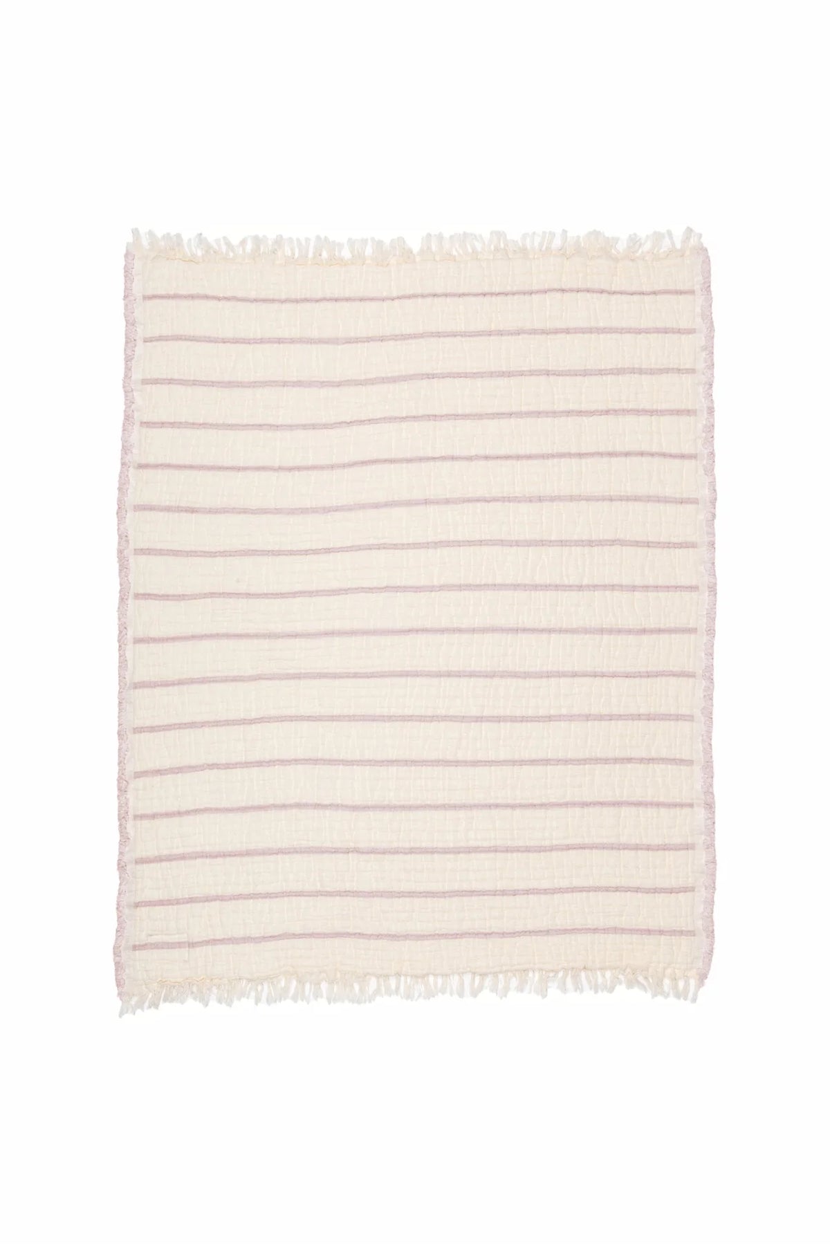 THE LOTUS | Quilted Stripe Baby Blanket