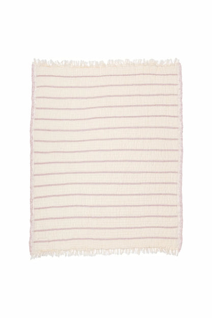 THE LOTUS | Quilted Stripe Baby Blanket