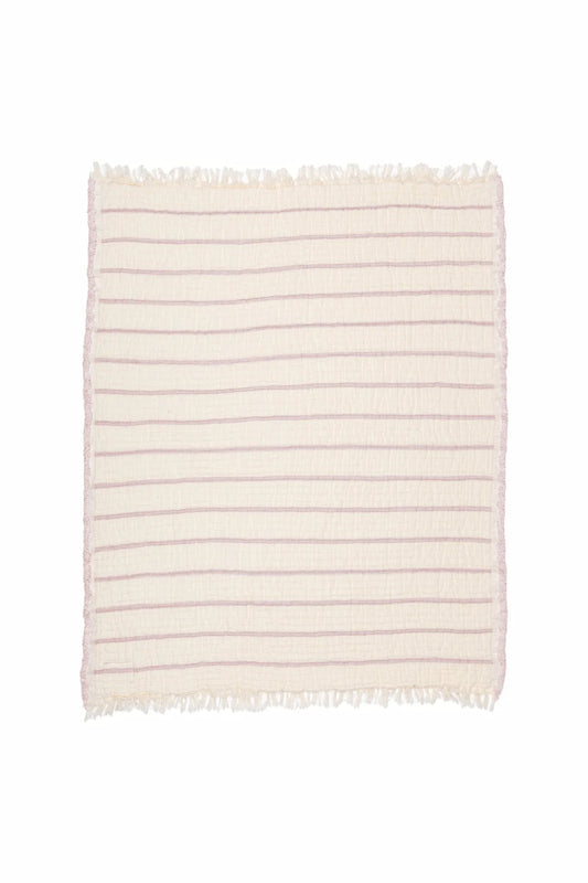THE LOTUS | Quilted Stripe Baby Blanket