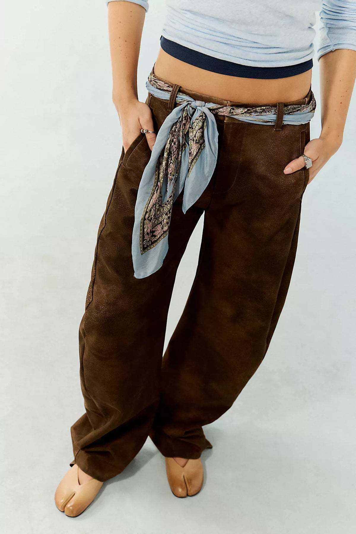 We The Free Spotlight Vegan Suede Trousers