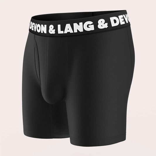Devon +Lang Journey Boxer Brief - Hi-Contrast Obsidian