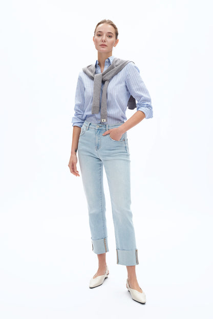 Zephyrine High
Rise Wide Leg light blue