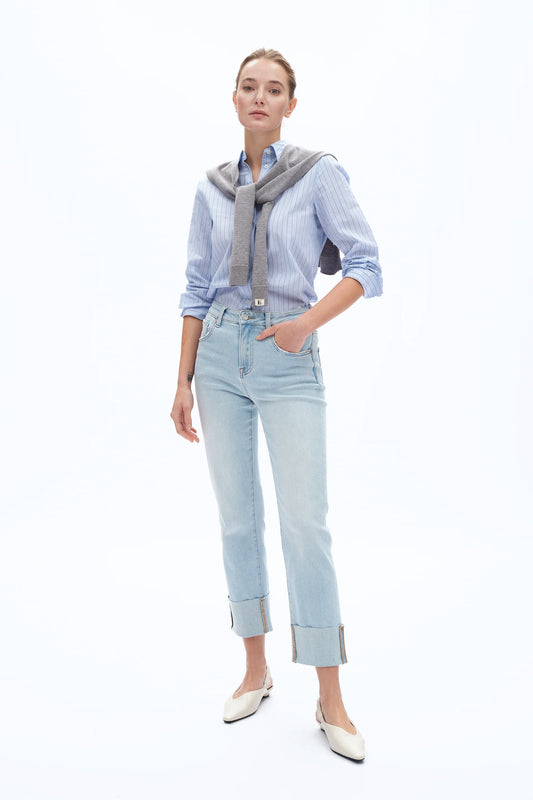 Zephyrine High
Rise Wide Leg light blue