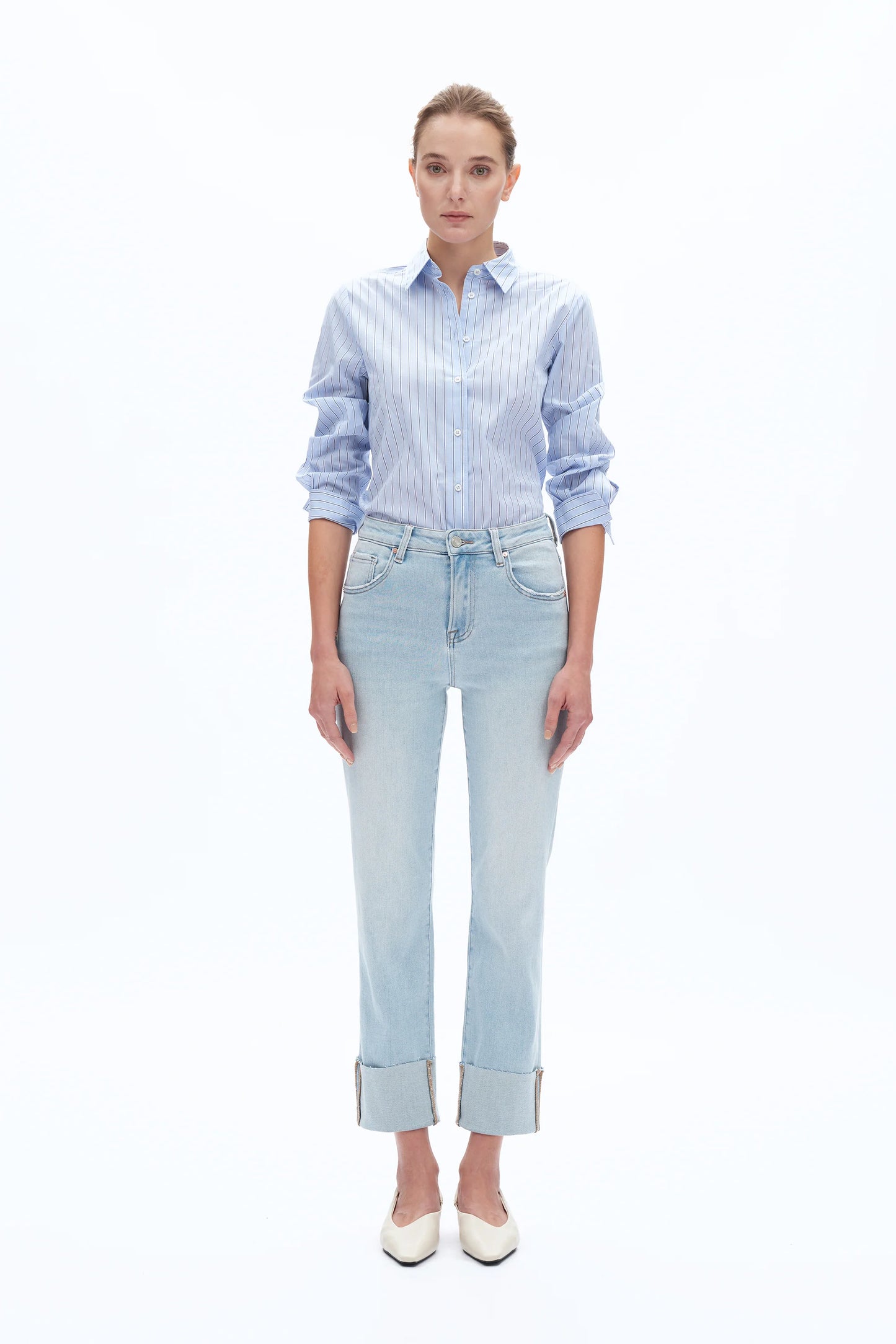 Zephyrine High
Rise Wide Leg light blue