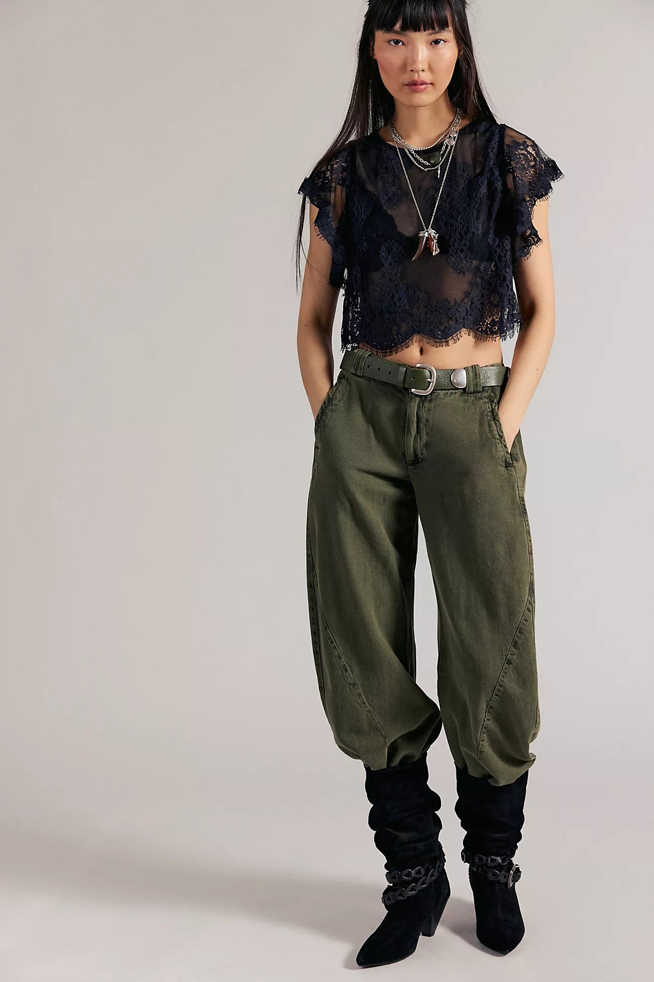 Lunar Ash Lace Top