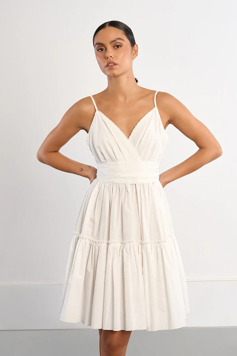 Tie mini dress