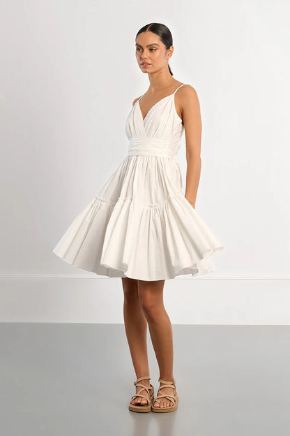 Tie mini dress