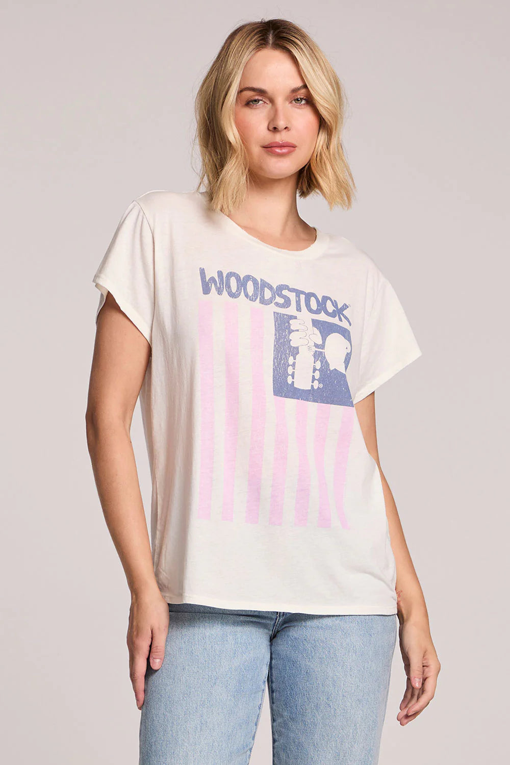 Woodstock American Flag Tee