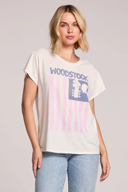 Woodstock American Flag Tee