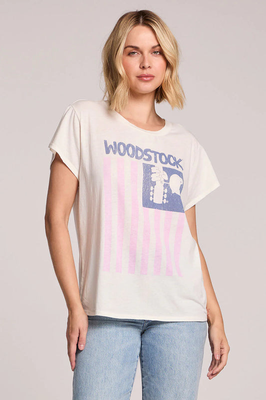 Woodstock American Flag Tee