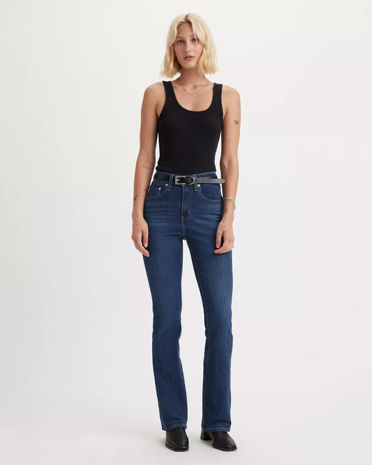 725 High Rise Bootcut Lapis Dark Horse