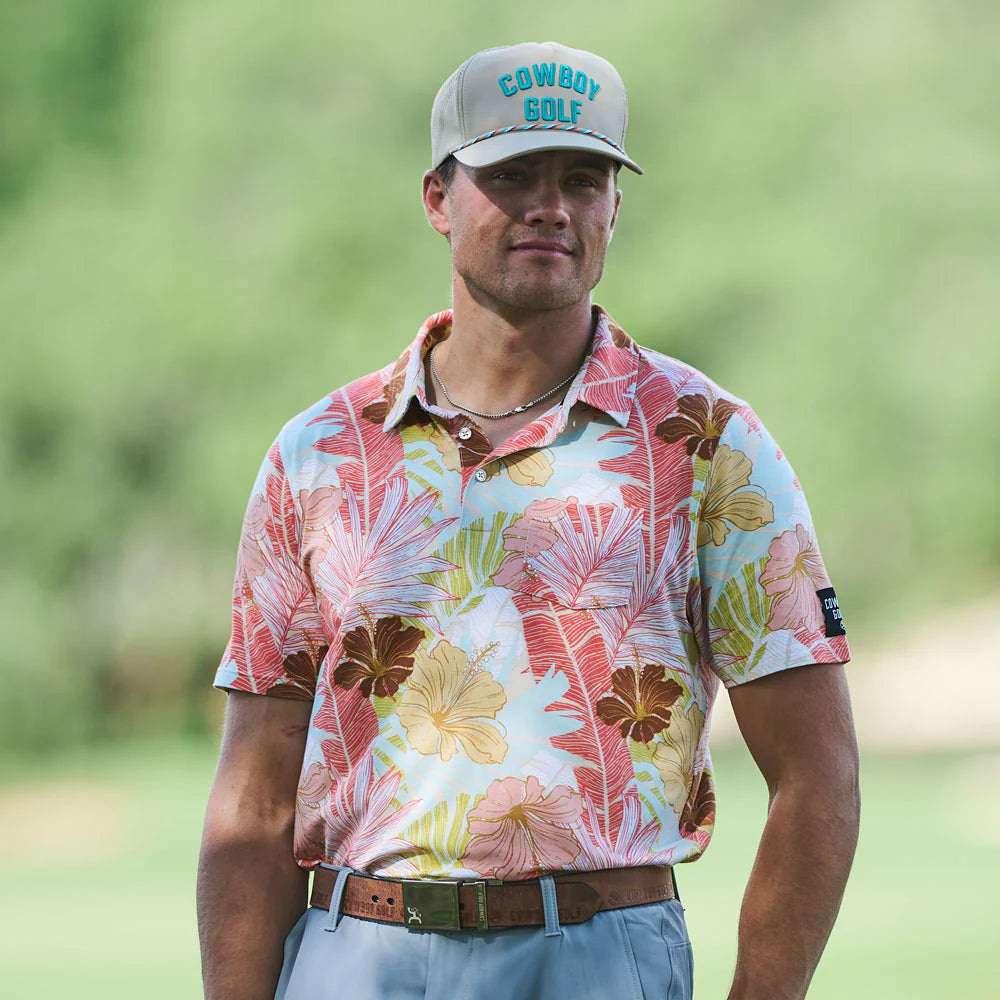 Hot-Shot Hooey Polo Floral Print