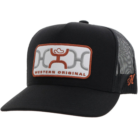 "LOOP" HOOEY HAT BLACK W/WHITE/ORANGE PATCH