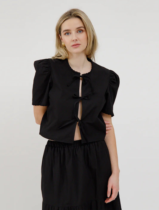 Poplin Tie Up Top