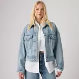 Loose Crop Trucker Jacket