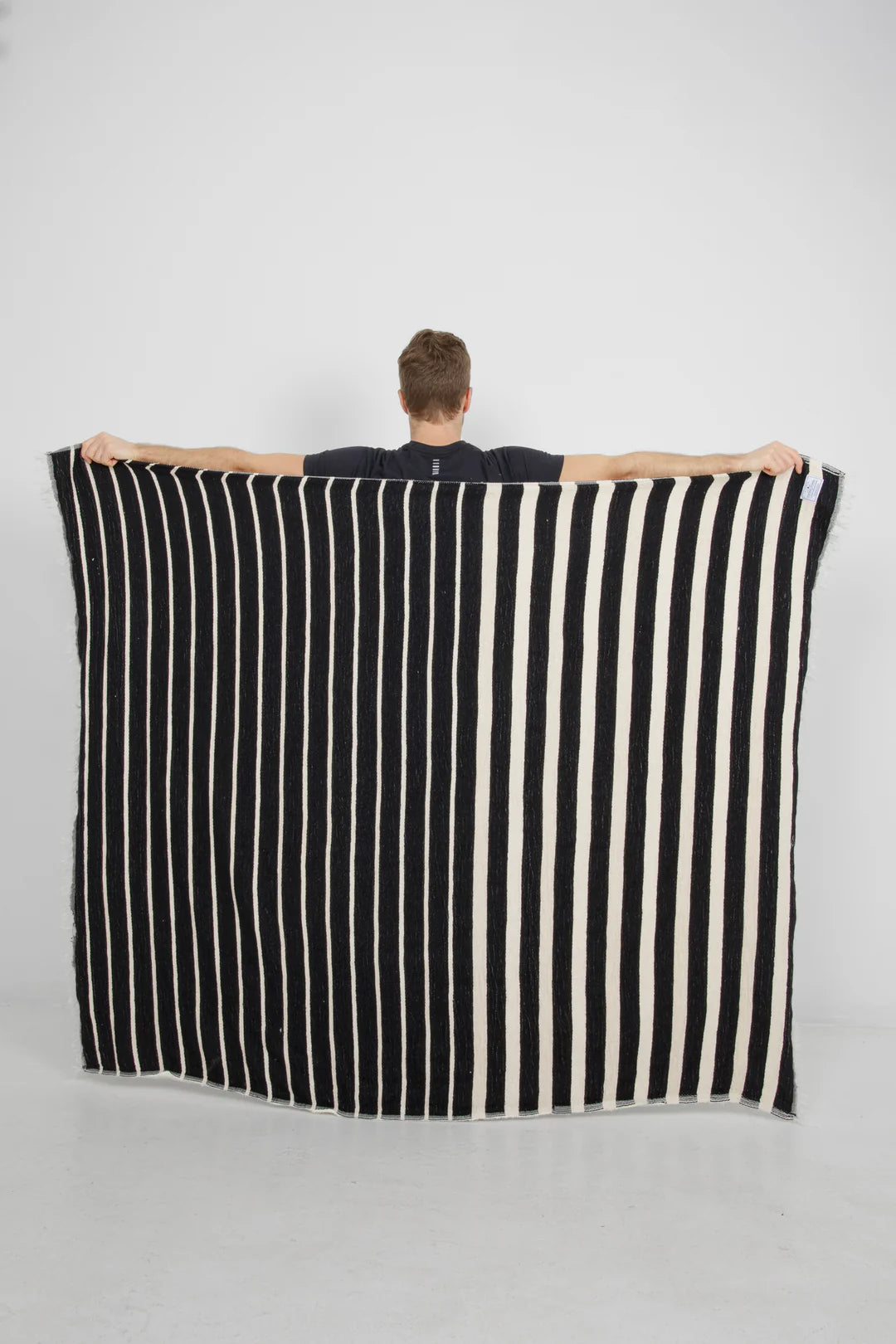 The Winslow Stripped Linen Fleece Blanket