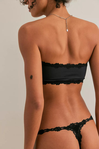 Charlie Lace Microfiber Thong