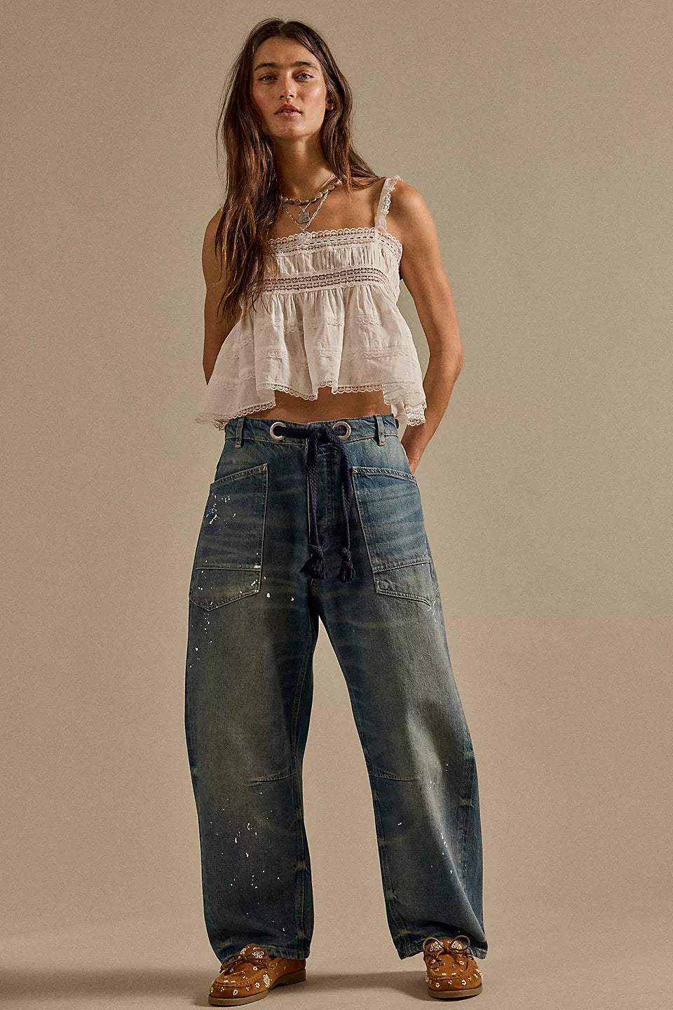 We The Free Moxie Pull-On Barrel Jeans