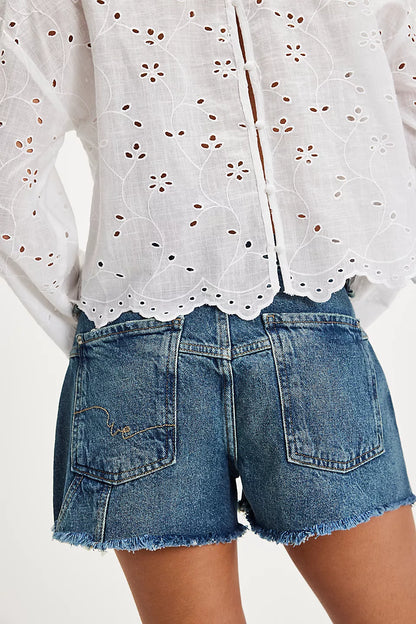 We The Free Now Or Never Denim Shorts