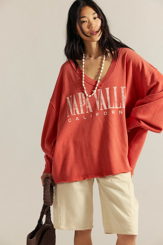 Venice V Neck Graphic