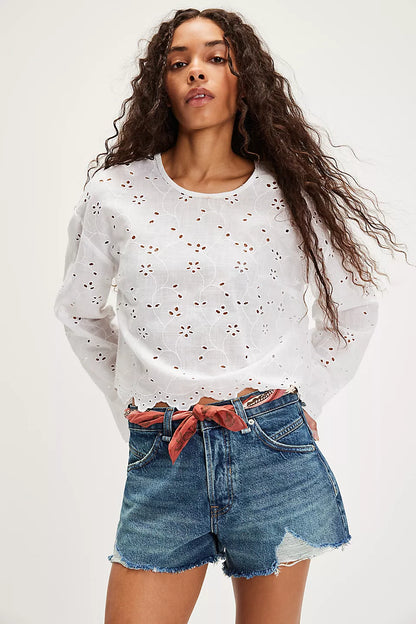 We The Free Now Or Never Denim Shorts