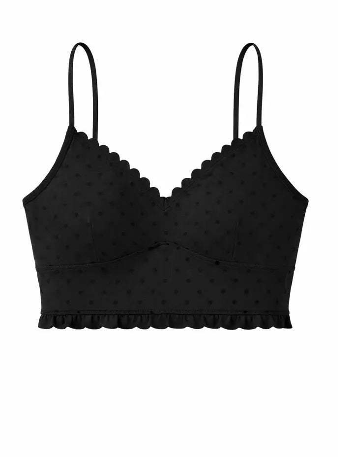 Billie – Supportive Performance Bralette Sports Bra in Black