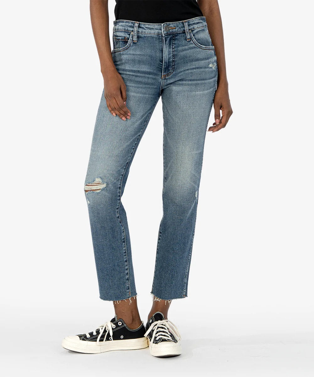 Reese Ankle Straight leg Raw Hem