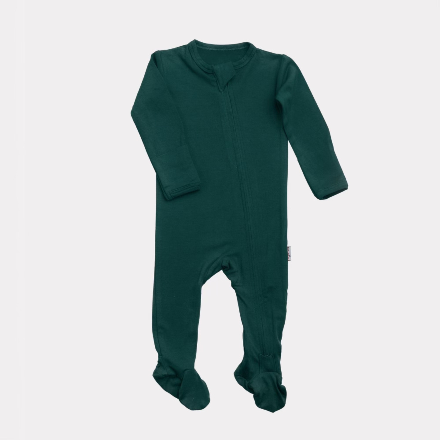 Bamboo Footed Sleepers | Core Collection: Pine Green, Newborn