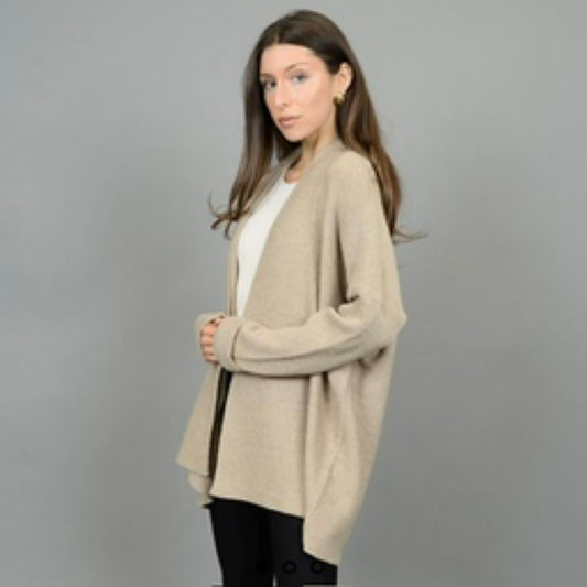 Aziza Long Dolman Sleeve Shawl Neck