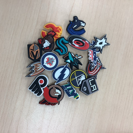 Hockey croc charms