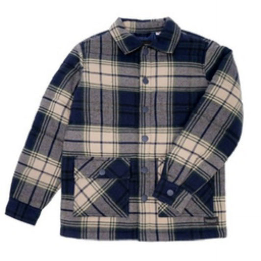 Boys Quilted Plaid Jacket