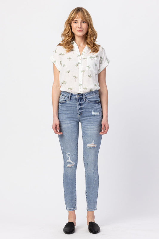 Gracie Hi-Waist Destroy Skinny