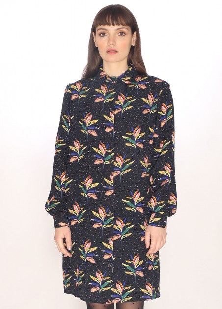 Dots and Petals Short Dress