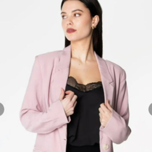 One Button Front Blazer