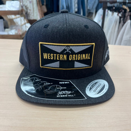Holley, Hooey Black 6-Panel Trucker with Black / Green / Gold Rectangle Patch - OSFA