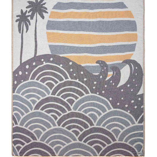 Sand Cloud Dana Point Large Beach Towel in Navy