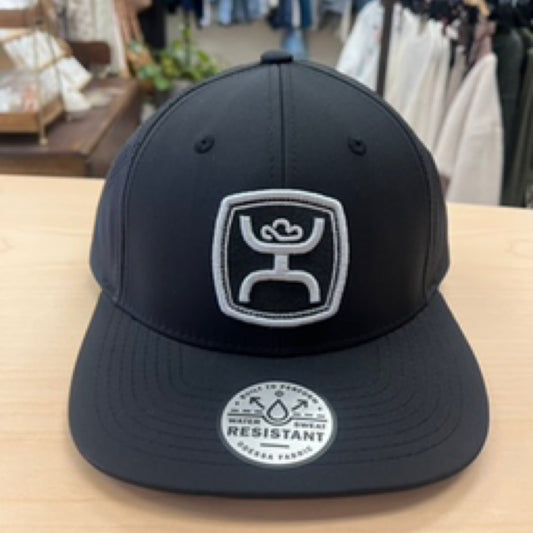 Zenith, Hooey Black 5-Panel Trucker with Grey Patch - OSFA