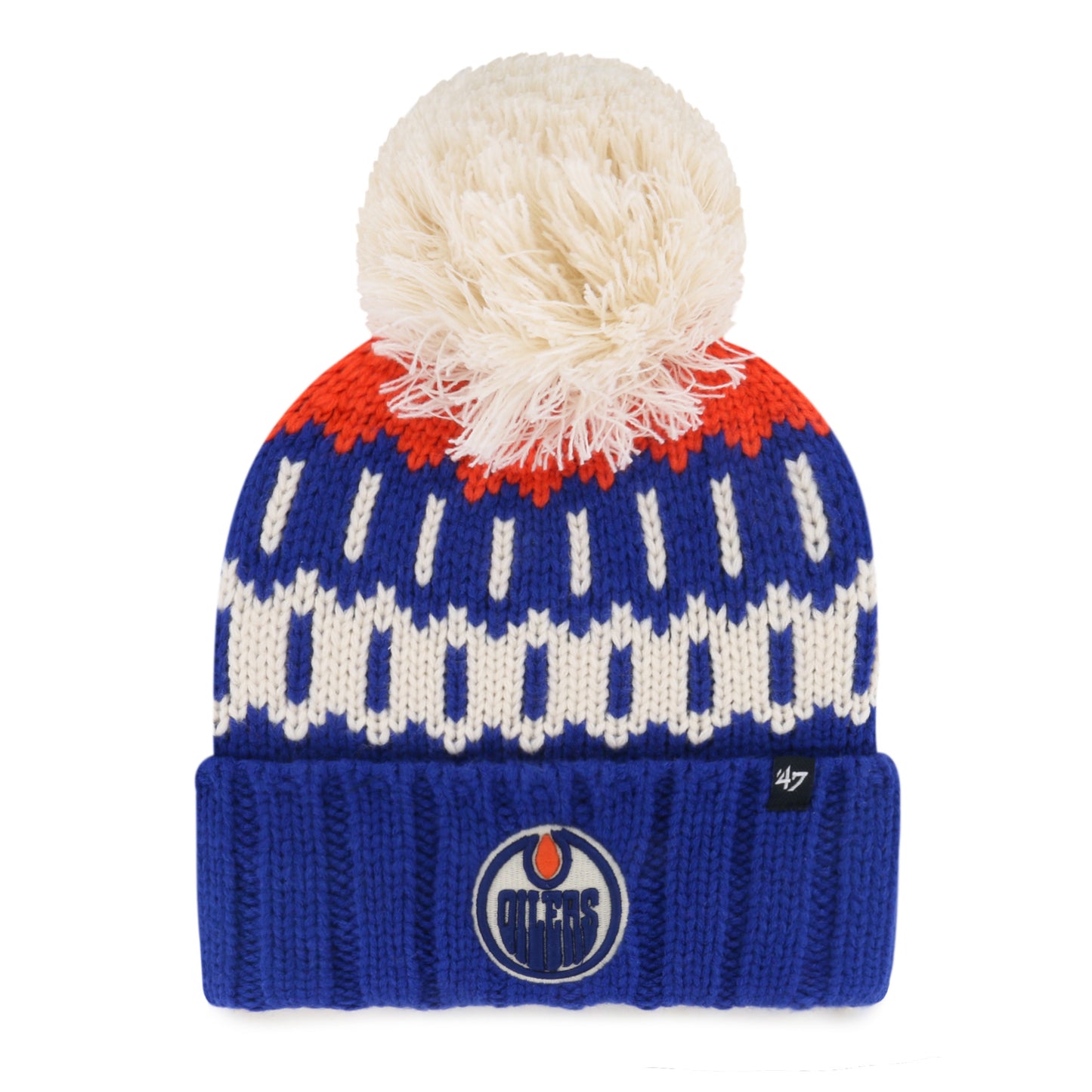 NHL-Felicity ' 47 Cuff Knit with Pom oilers