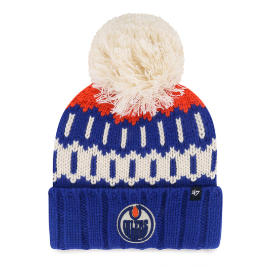 NHL-Felicity ' 47 Cuff Knit with Pom oilers