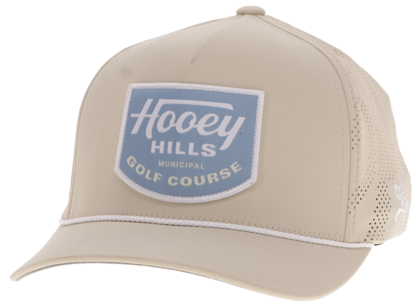 Noonan, Tan 5-Panel Trucker with Teal / White Patch